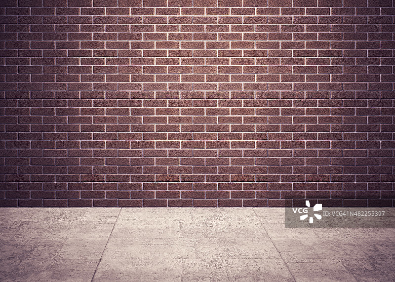 带砖墙的房间图片素材