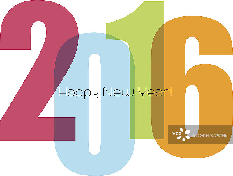 新年数字祝福图片素材