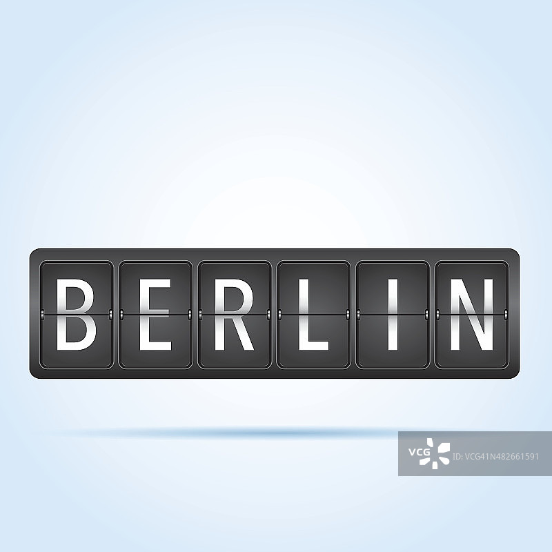 柏林出发指示牌图片素材