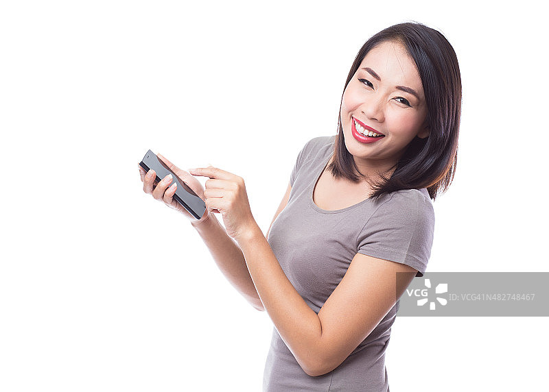 女性智能手机图片素材