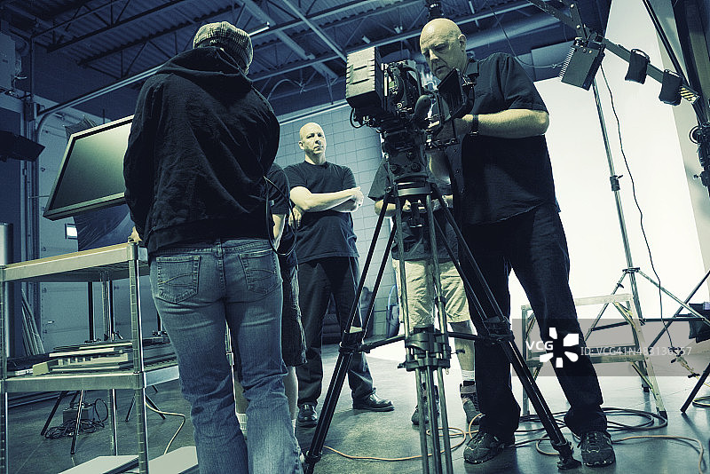 繁忙的片场图片素材