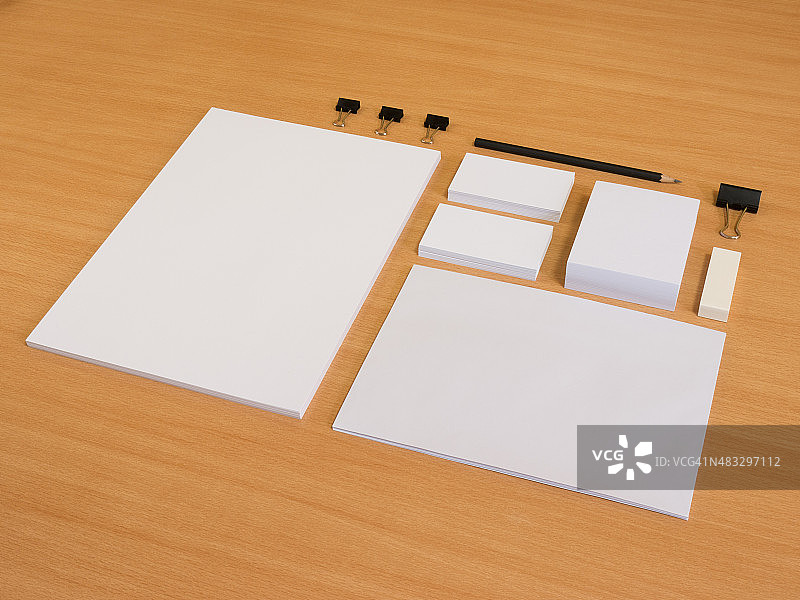 带铅笔和名片的品牌元素图片素材