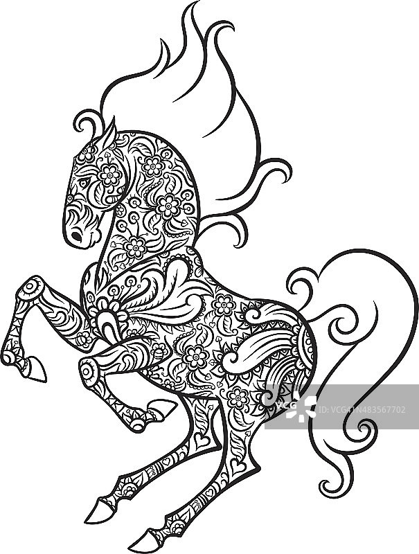 华丽的马图片素材