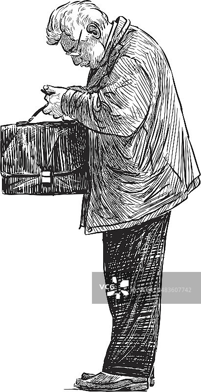 拿着公文包的男人图片素材