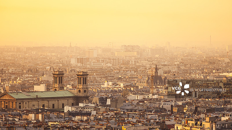 巴黎的日出图片素材