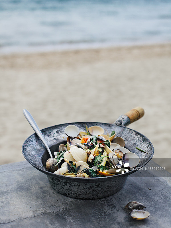 清蒸 Venus 蛤蜊图片素材
