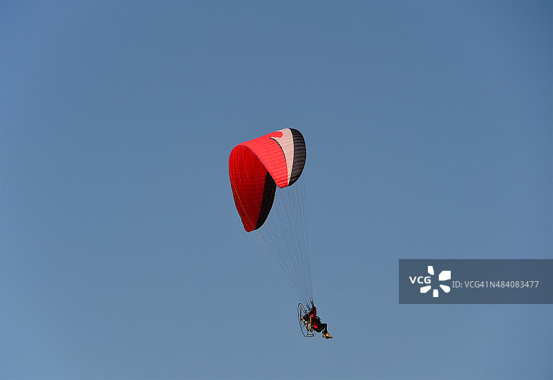 动力滑翔伞图片素材