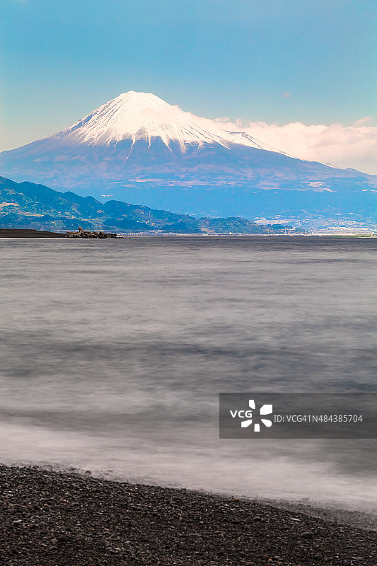 富士山和静冈海岸图片素材