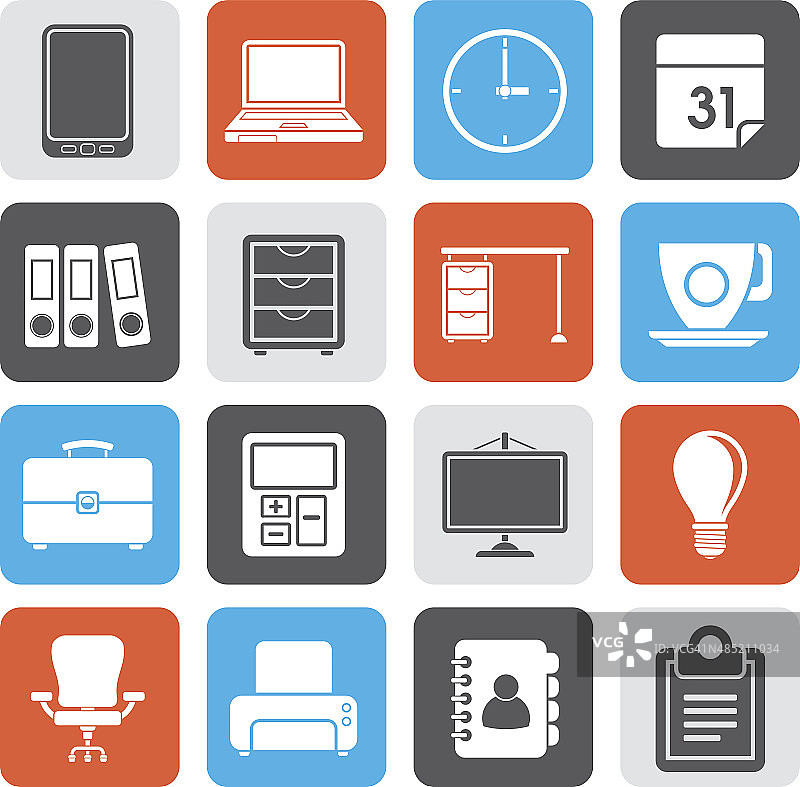 商务与办公图标轮廓图片素材