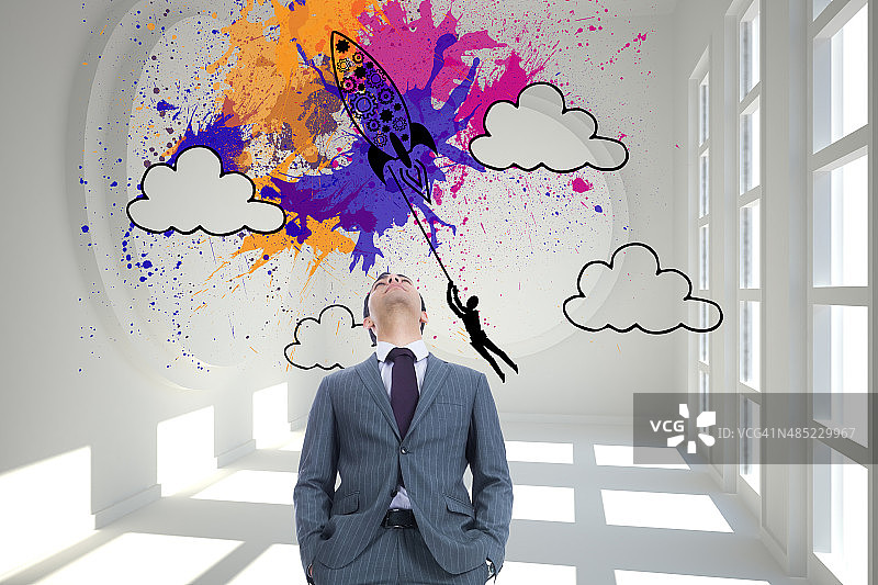 商人形象的合成图片素材