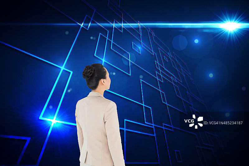 亚洲女商人合成图像图片素材