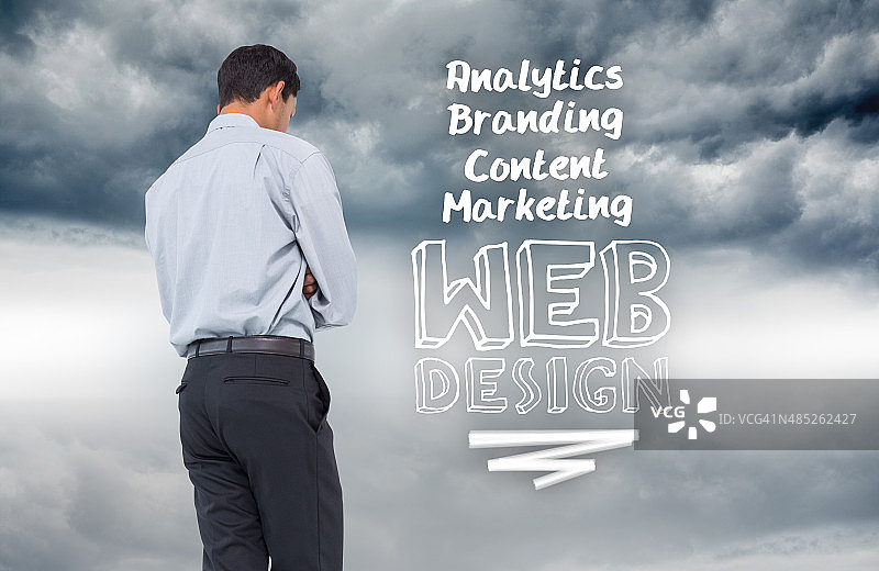 亚洲商人的合成形象图片素材