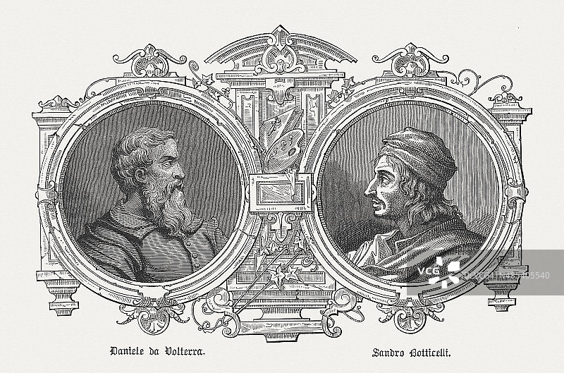 达尼埃莱·达·沃尔泰拉和波提切利：意大利文艺复兴时期的画家图片素材