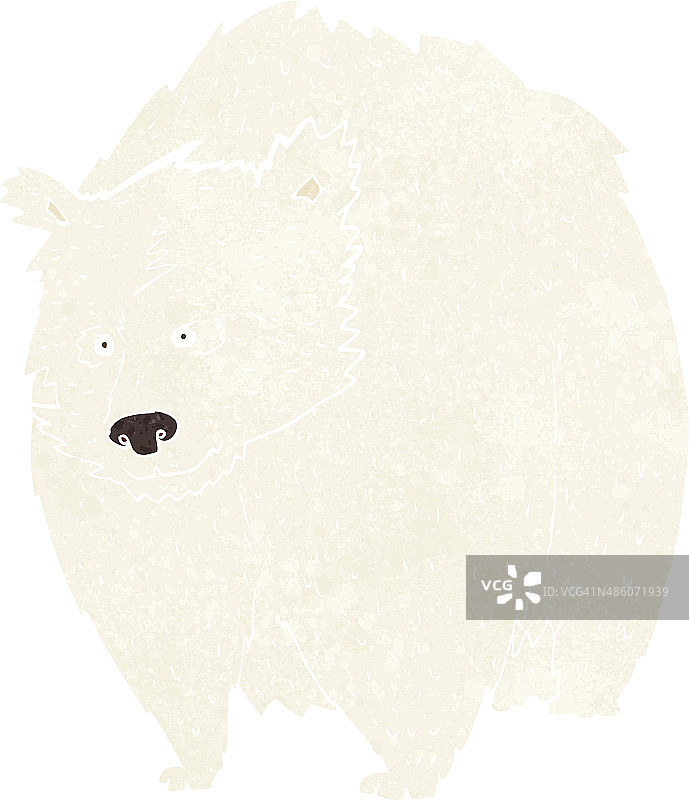 巨大的卡通北极熊图片素材