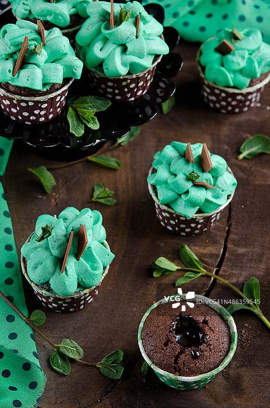 巧克力松饼图片素材