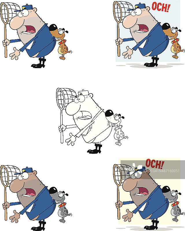 捕狗人合集图片素材