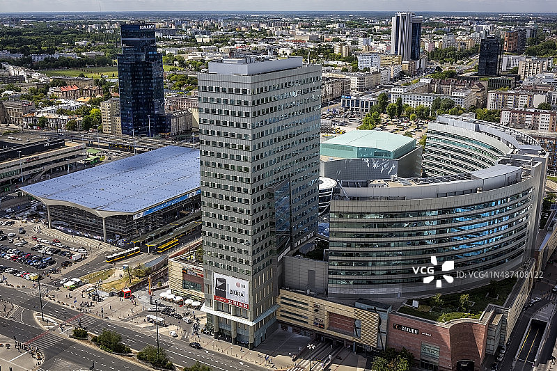 波兰华沙鸟瞰图图片素材