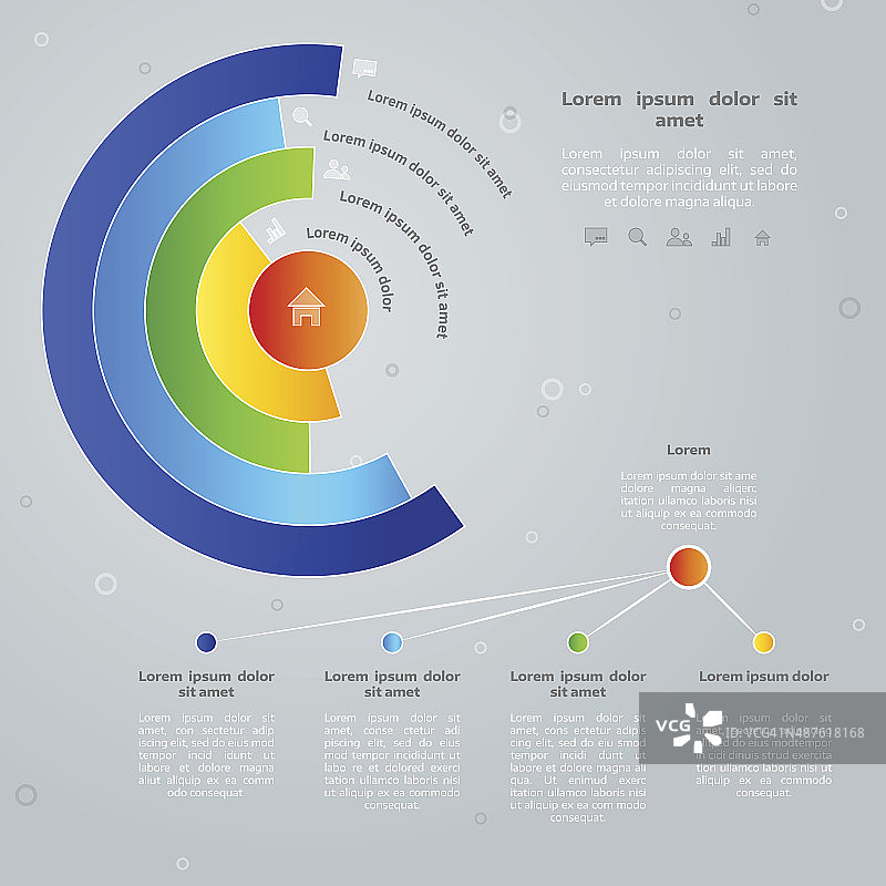 彩色信息图元素图片素材