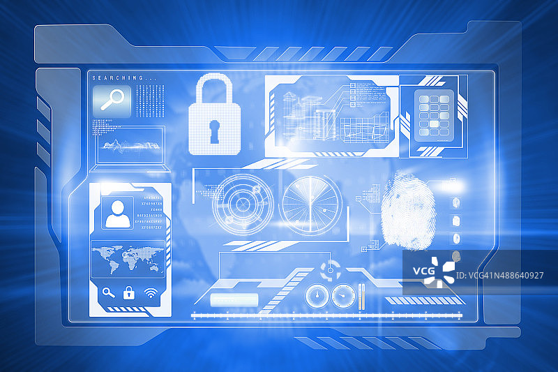 身份识别界面合成图像图片素材