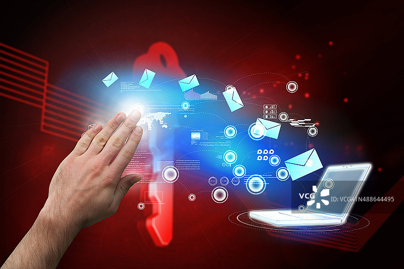 手部展示的合成图像图片素材