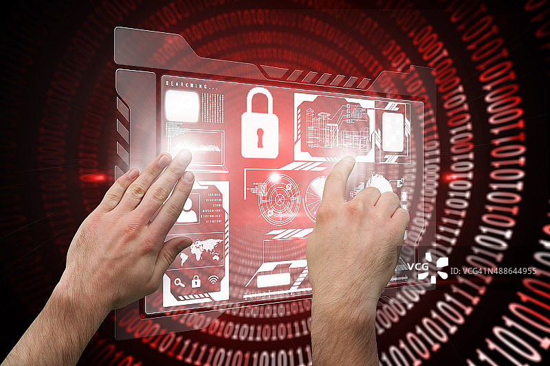 手指指向和展示的合成图像图片素材