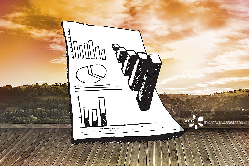 数据分析涂鸦合成图像图片素材