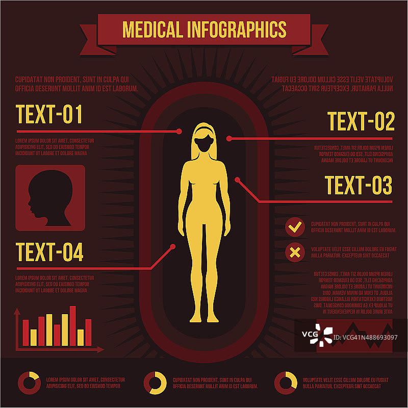医疗信息图表图片素材