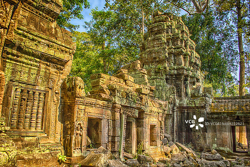 吴哥寺HDR风格图片素材