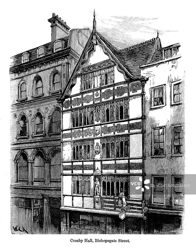 克罗斯比厅图片素材