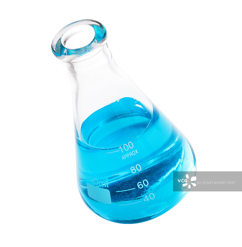 白色背景上的烧杯图片素材