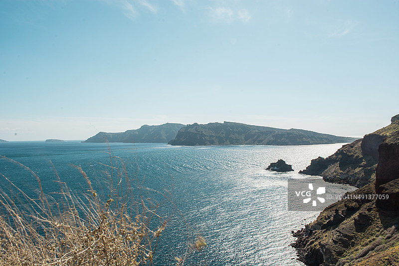 希腊圣托里尼海岛风光图片素材