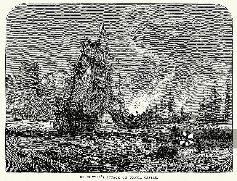 米希尔·德·鲁伊特攻击厄普诺城堡图片素材