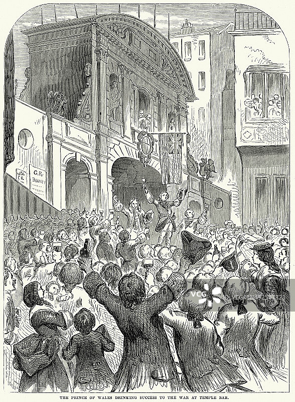 威尔士王子庆祝成功图片素材