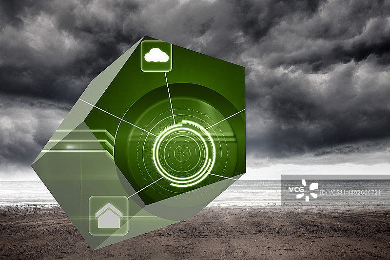 抽象屏幕上的界面合成图像图片素材