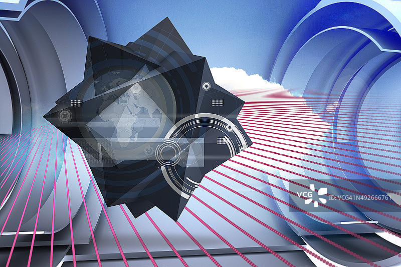 抽象屏幕上的界面合成图像图片素材