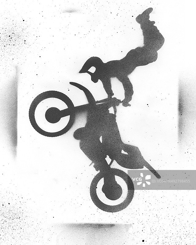 摩托车越野跳跃模版图片素材