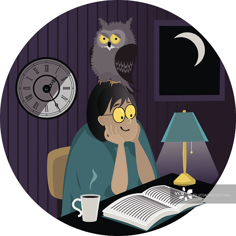 夜猫子图片素材