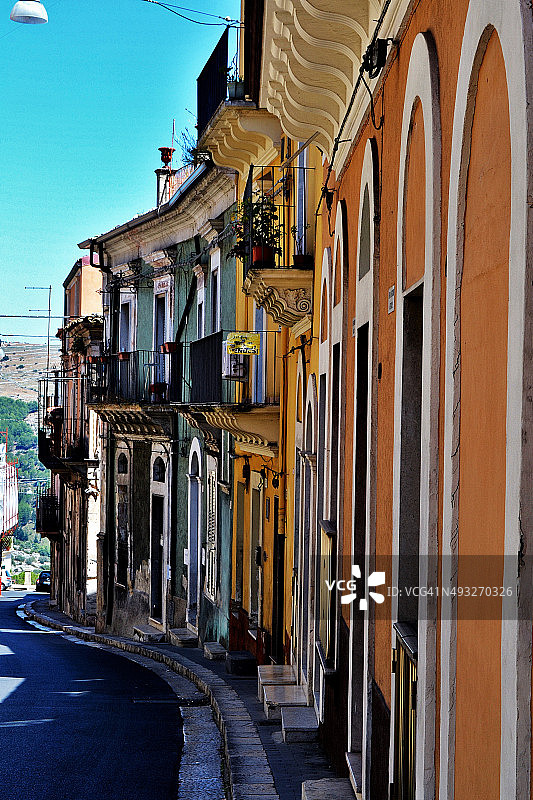 西西里岛的村庄图片素材