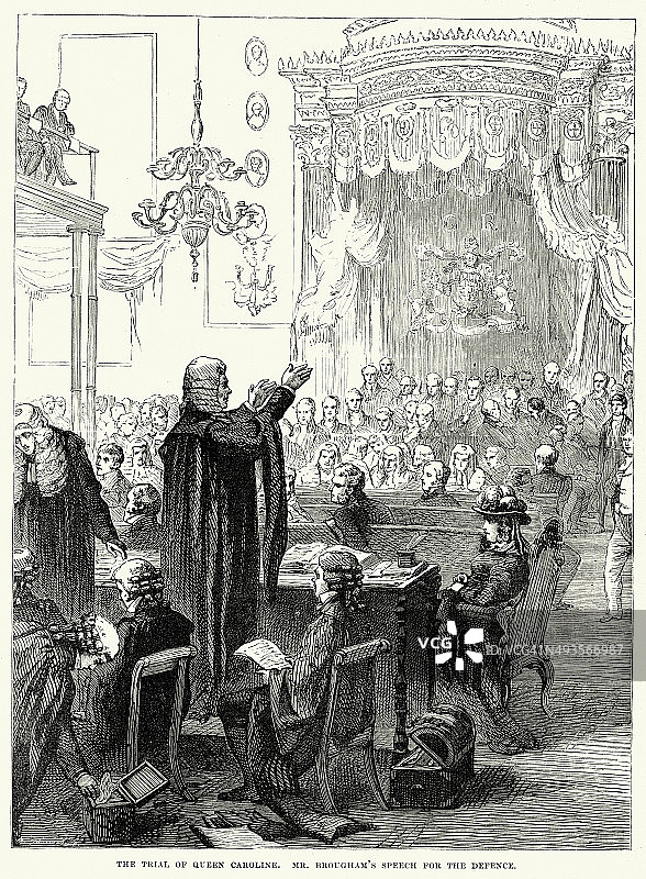 卡罗琳女王的审判图片素材