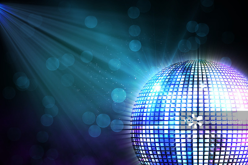 数字合成迪斯科舞厅球图片素材