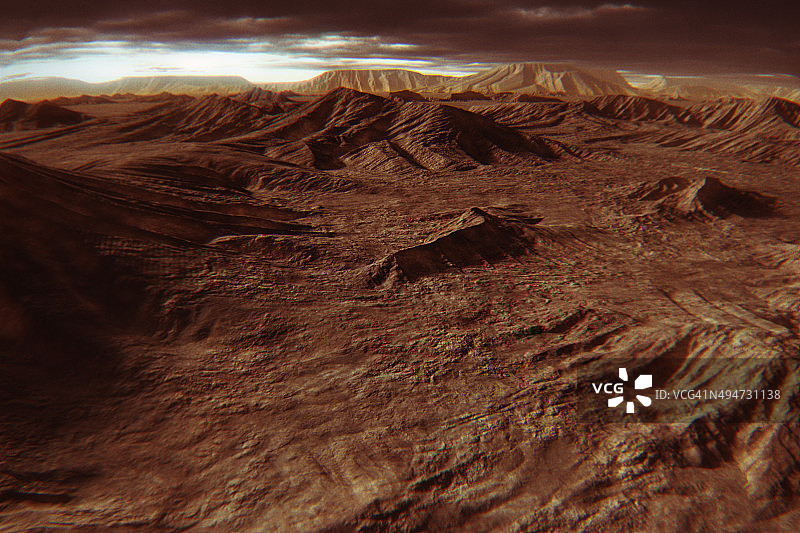 空旷的火星景观图片素材