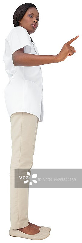 年轻护士指引图片素材