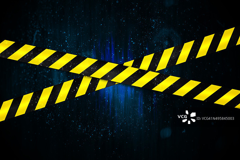 黄黑警戒带图片素材