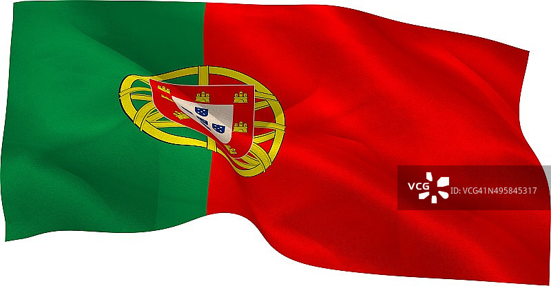 数字生成葡萄牙国旗图片素材