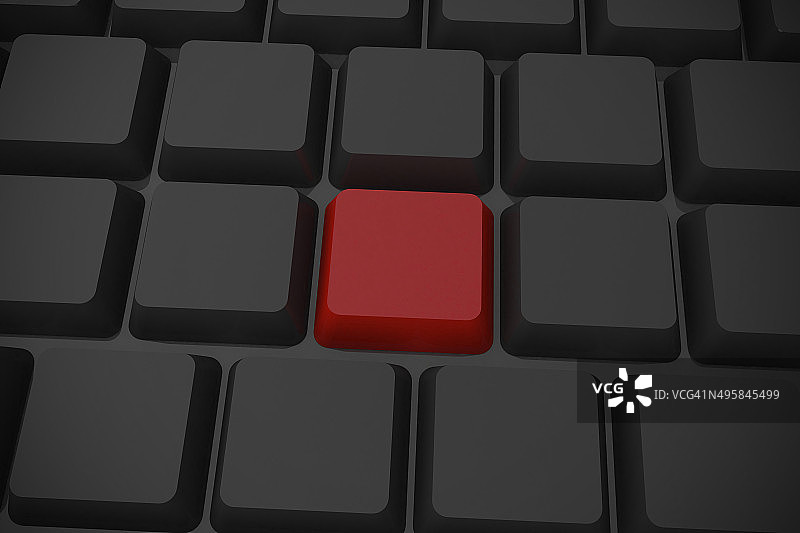 带红色键的黑色键盘图片素材