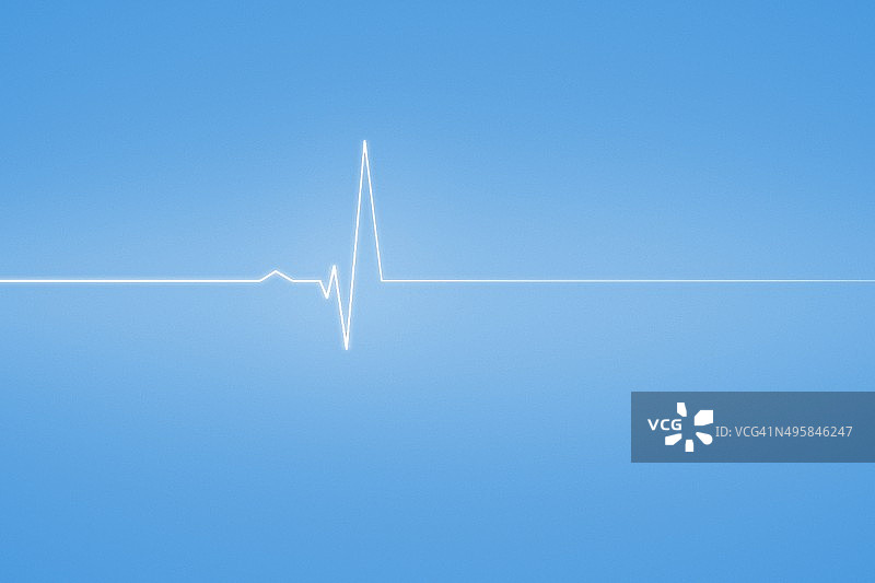 蓝色心电图医疗背景图片素材