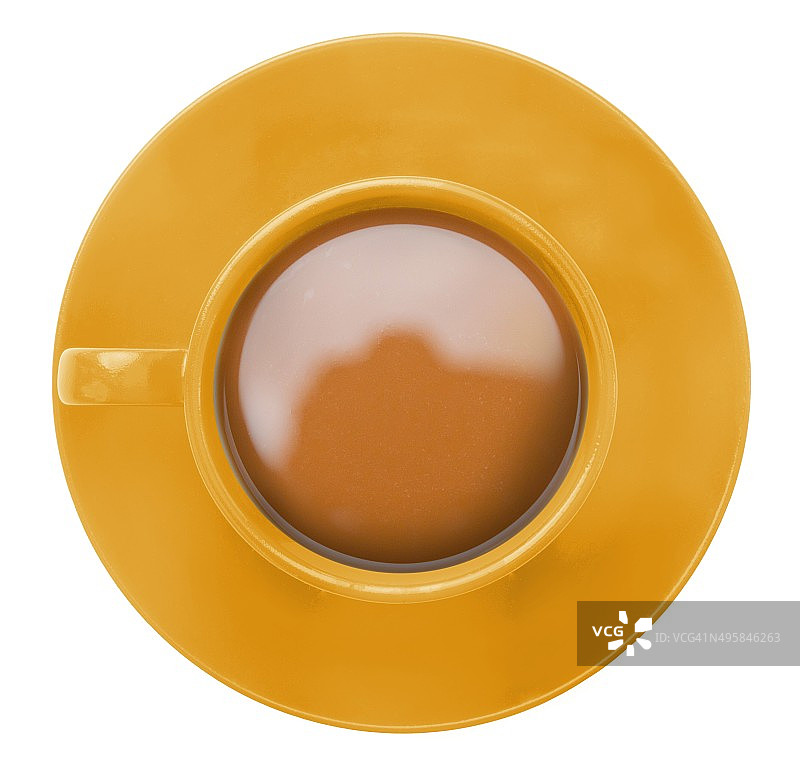 黄色咖啡杯图片素材