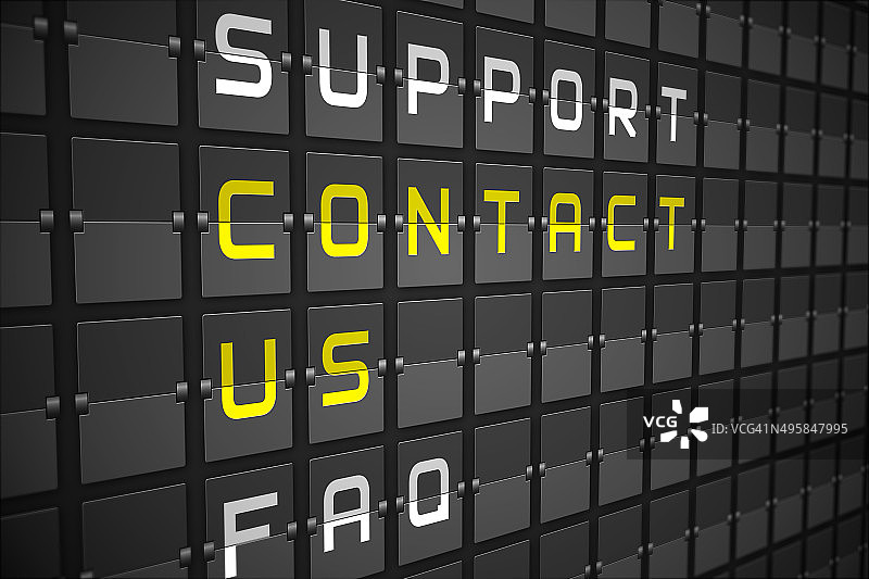 黑色机械板上的联系我们关键词图片素材