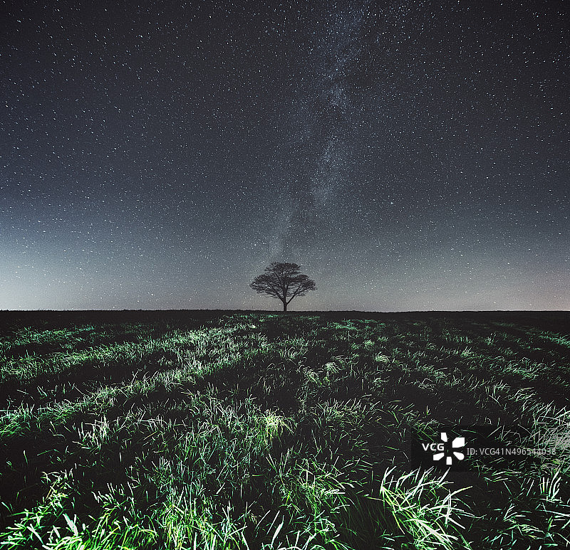 秋季夜空图片素材