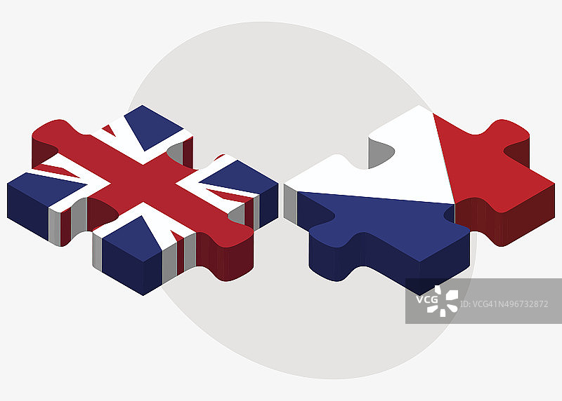 英国和圣马丁旗帜图片素材